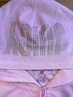 Juicy Couture Pink Velour Tracksuit Full Zip Hoodie   Pants Girls Size 10 12