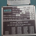Minster No  4 32 Ton Obi Stamping Punch Press 480v 4  Stroke Tested See Info