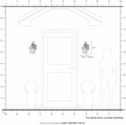 Outdoor Wall Lantern With Clear Beveled Glass Shades  Polished Brass
