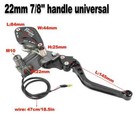 New Universal Motorcycle Hydraulic Clutch Lever Brake Master Cylinder Pump 22mm