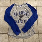 Nhl Men s Grey And Blue Tshirt