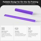 Balancefrom 8ft Folding Balance Gymnastics Beam W handles  Purple  open Box 