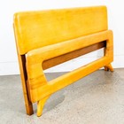 Mid Century Modern Headboard Bed Frame Full Heywood Wakefield Solid Maple Mcm