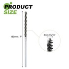 6pcs Pipe Cleaners Brush Set 0 32 Inch Stainless Steel Bristles For Tube  Silver