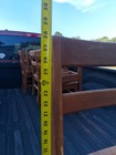 Vintage Pair Of Childs School House Desk Chairs Heavy-duty Solid Oak