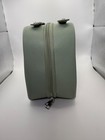 Clear Travel Toiletry Bag Double Layer Cosmetic Organizer Green Pvc Makeup Case