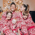 Christmas Family Fitting Pyjama Set Long Sleeve Lounge Nightwear Sleepsuit