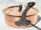 Vintage 9 1inch Copper Saute Pan W Lid Made In France Tin Lining 2 5mm 6lbs