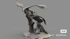 Qingkong 1 2 Microraptor Model Unpainted Dinosaur Kit Model Art