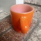 Vintage Fire King Orange Ombre Stack Mug 8oz Coffee Cup Anchor Hocking Coffee 