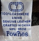 Vintage Fownes Leather Gloves Black Size 7 With 100  Cashmere Lining Women s    