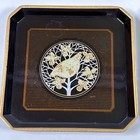 Vintage Otagiri Japan Partridge In A Pear Tree Laquerware Coasters Set 6 Coaster