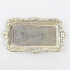 Vintage Silver Plated Ep On Steel Ornate Engraved Tray 10 