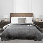 Brookstone Bedding Heated Blanket Auto Shut-off Dual Zone Herringbone