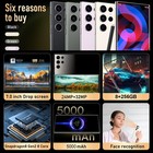 Unlocked 24 Ultra 256g Dual Sim 5g Smartphone Cell Phone Android 15 Cheap Phone