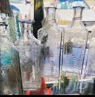 5 Early 1900s Apothecary Pharmacy Glass Bottles Crystal Pharmacy Pensacola