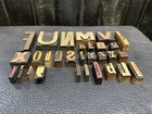 Vtg Vintage Lot Of 30 Letterpress Letters Symbols Wood Type Printers Blocks
