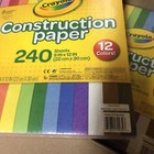 2 Pack Crayola Construction Paper 12 Colors 240 Sheets Each 9  X 12  New