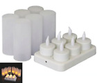 Rechargeable Multicolored Led Flameless Tea Lights Candles Christmas Party Decor