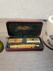 Vintage Gillette Gold Tone Men s 3-piece Safety Razor Pat  17567 Circa 30 s Usa 