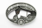 North American Arms Naa Lng Rfl Cust Oval Belt Buckle  Silver Ship From Us