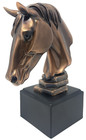 Treasure Of Nature Bronze Finish Horse Head Bust Statue 7 5  Figurine Sculpture