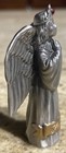 Vintage Hudson Pewter January Birthday birthstone Angel Figurine 1995   2 5    Nos