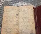 Antique 1880 s Account Ledger Book Vintage Red-brown Cover