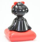 Solar Bobblehead Toy Figure  Maiko - Sitting Black Geisha Office Home Decoration