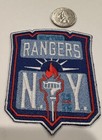 New York Rangers Vintage Style Embroidered Iron On Patch  3 5   x 2 75    Beautiful 