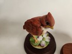 Two Andrea Sadek Gold Finch   Baby  Cardinal Figurines