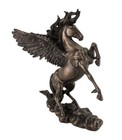 Bronzed Finish Winged Horse Pegasus Statue Amazing Detail