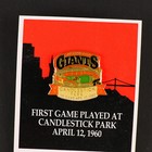 San Francisco Giants Candlestick Park Chevron Baseball Vintage Lapel Pin