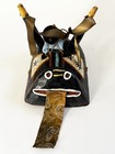 Vtg Guatemalan Torito Bull Traditional Carved Wood Dance Mask W bell Guatemala