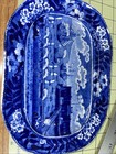Antique Clews Warranted Staffordshire 1824 Landing Of General Lafayette Platter