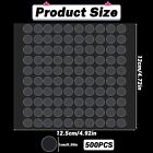 500pcs Double Sided Sticky Dots  Round Clear Museum Putty Tape Removable Stic   