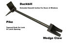 Rare 8in Military Contract Titanium Edc Halligan Bar Police Tool Entry Pry Le