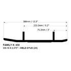 Bottom Line 6  Carbides For Ski-doo Fits 2002-2005 Models With Precision Skis