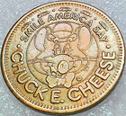 1986 Smile America Says Chuck E  Cheese 25   Coin Rare Vintage Arcade Game Token