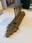 Vintage The Bombay Company Brass Wall Mount Swing Arm Coat Tie Belt Holder Rack