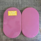 Gaiam Exercise Gliding Discs Sliders Pair Pink Dual Surface Carpet Hard Floor
