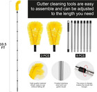 Gutter Cleaning Tools From The Ground - 10 5 Ft Adjustable Gutter Cleaner Too   