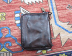 Rrl Double Rl Coffee Leather Card Holder Key Case With Rl Logo Wallet