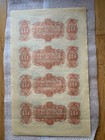      Rare 1800s Canal Bank New Orleans  10 Uncut 4-note Sheet     Antique Currency