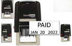 Efficient Self-inking  paid  Date Stamp - Compact 5 8    X 1    Size In Black