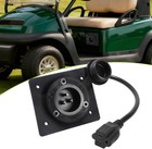 For Ezgo Txt Rxv Charger Port Cover Plate Adapter Lithium Battery   120v Plug