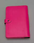 Filofax The Original Leather Pink Personal Agenda planner  022431