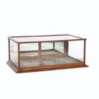 Antique Oak Country Store Counter Top Two Door Display Case C1900