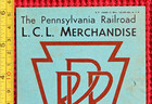 1949 Pennsylvania Railroad Lcl Merchandise Railway Card Prr Freight Train Car