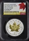 2019 Canada  20 Silver Maple Leaf Gold Incuse - Ngc Rev Pf70 Fdoi -    coingiants   